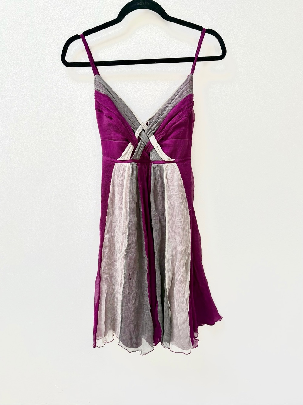 Signature By Robbie Bee 100% Silk Midi Dress Y2K Dark Fairy Babydoll Dress 10